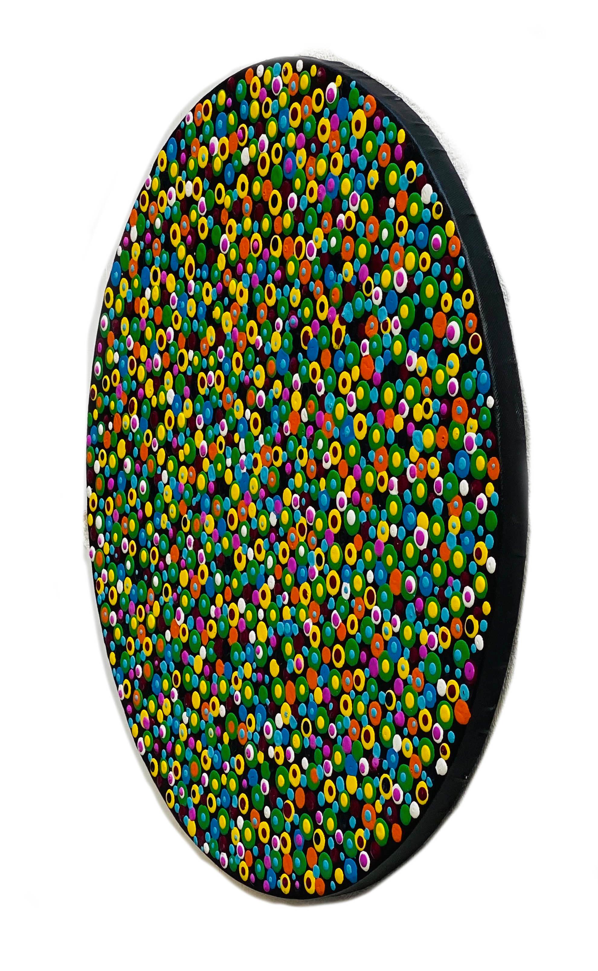 POP ART - Massimo Caiafa Olio astratto su tavola, Italia.2021 in vendita 1