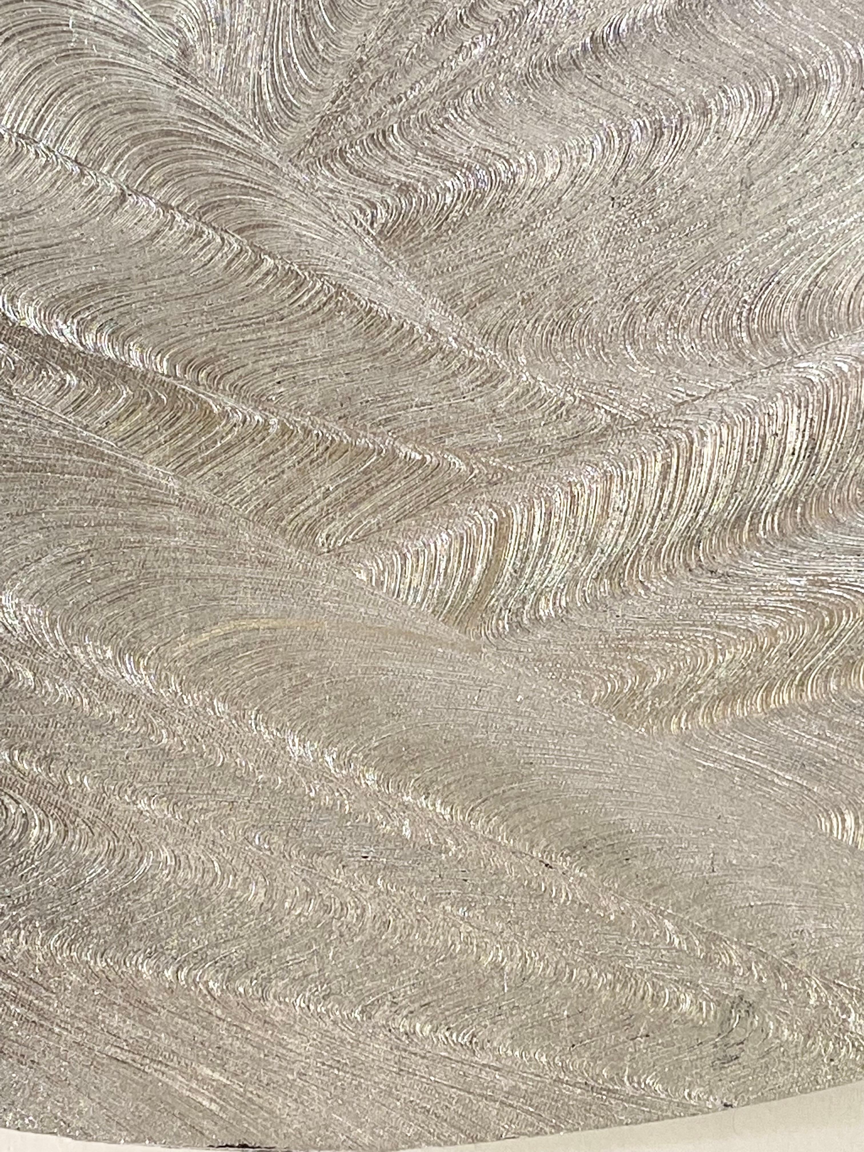 THE SILVER MOON – Massimo Caiafa, Abstraktes Ölgemälde auf Leinwand, Italien, 2021 im Angebot 3