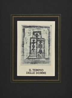 The Temple of Women - Radierung von Massimo Campigli - 1970er Jahre