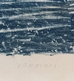 Dans les rizières . Lithographie von Massimo Campigli – 1958