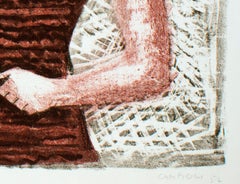 Il Gioco del Rocchetto - Litografia di M. Campigli - 1952