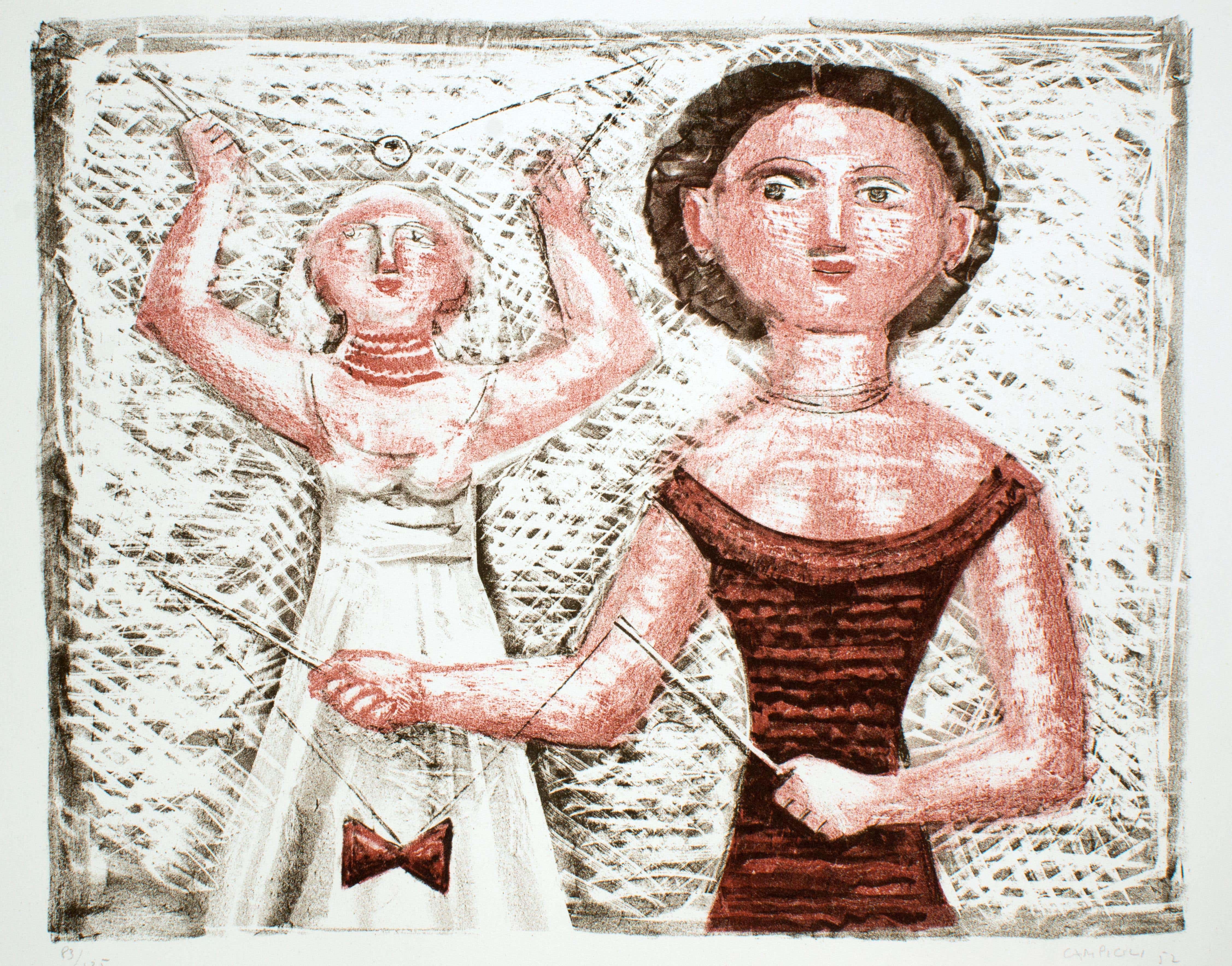 Massimo Campigli 1895 1971 The Weaver Original Lithograph By Massimo Campigli 1895 1971 The Weaver Original Lithograph By