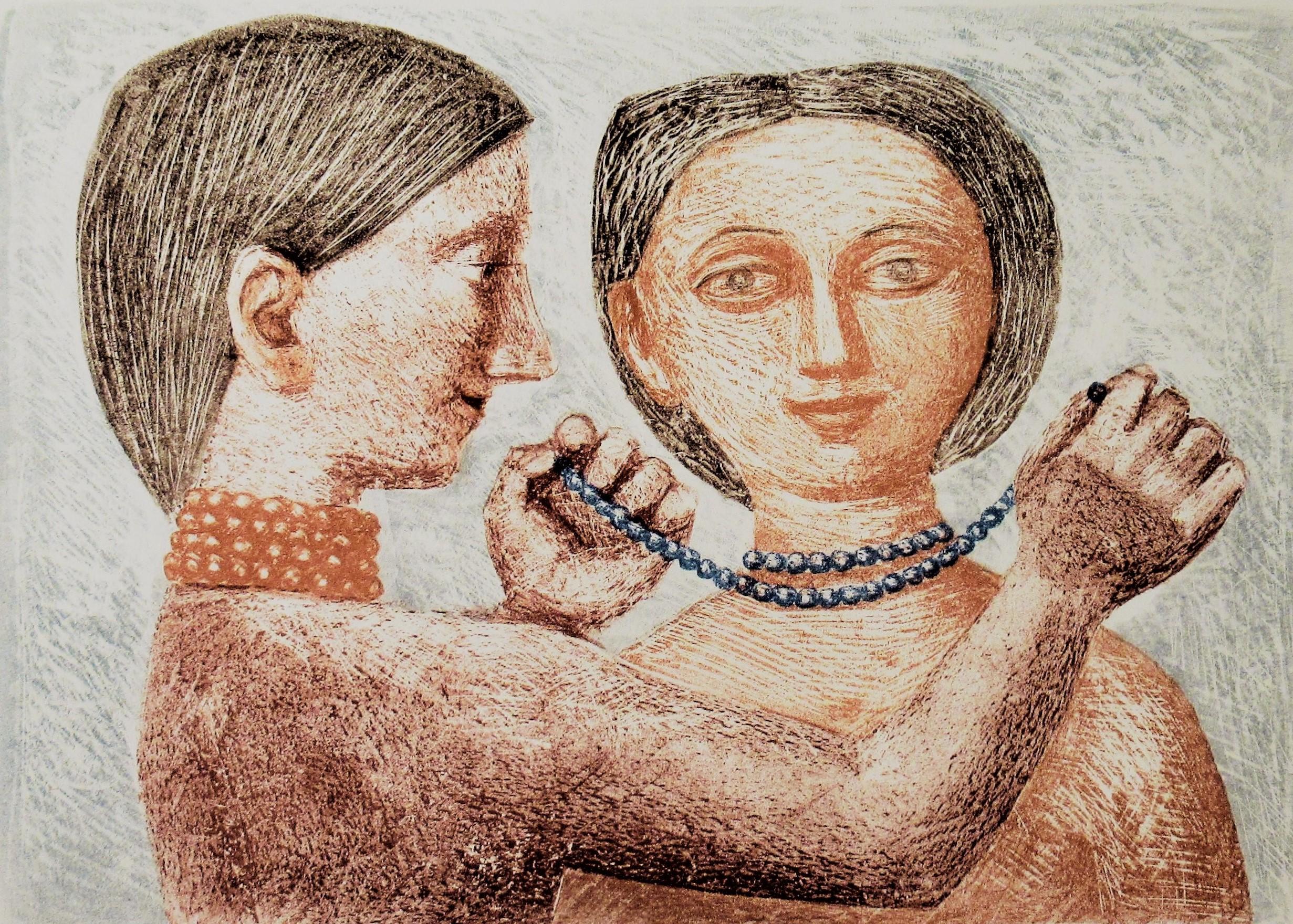 La Collana I - Print by Massimo Campigli