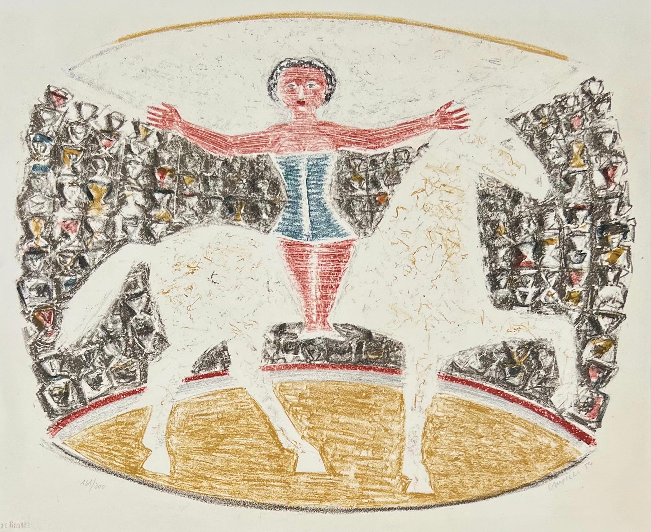 L'Ecuyere – Print von Massimo Campigli