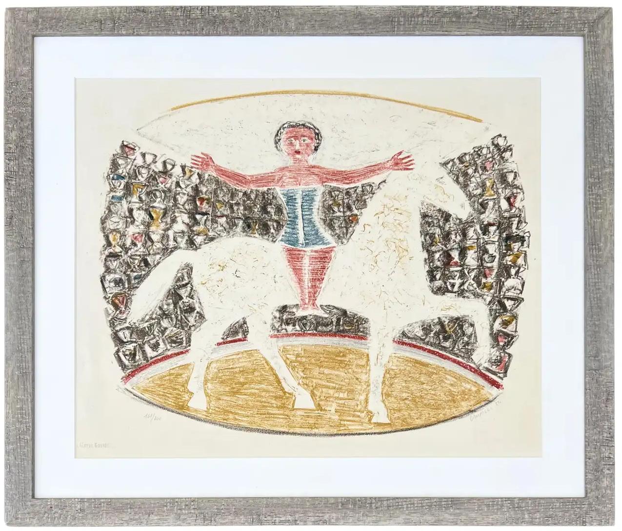 Massimo Campigli Figurative Print – L'Ecuyere