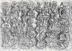 Massimo Campigli (1895–1971) – Folla di donne – Lithograph on Fabriano paper