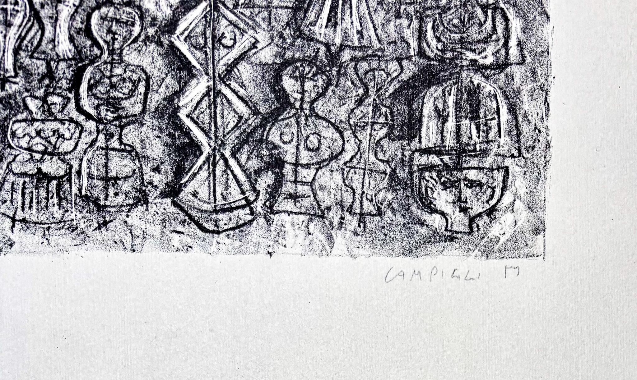 Massimo Campigli (1895–1971) – Folla di donne – Lithograph on Fabriano paper For Sale 2