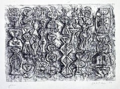 Massimo Campigli (1895–1971) – Folla di donne – Lithograph on Fabriano paper