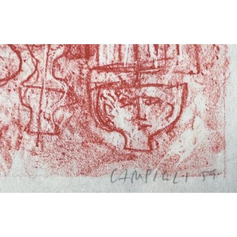 Massimo Campigli - Folla Di Donne - Hand-Signed Lithography, 1959 For Sale 1