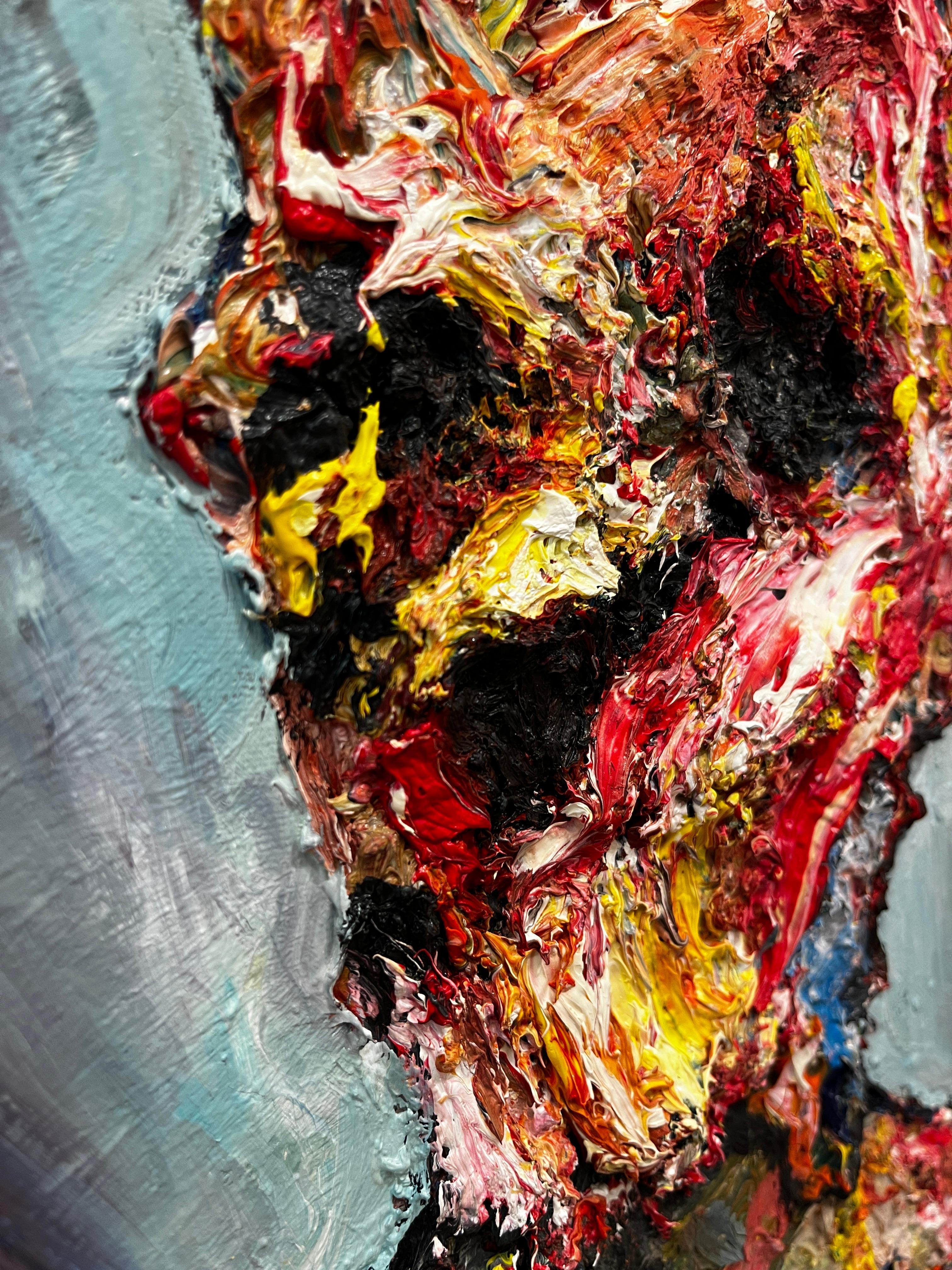 Mr. Baudelaire - Abstract Expressionist Painting by Massimo Damico