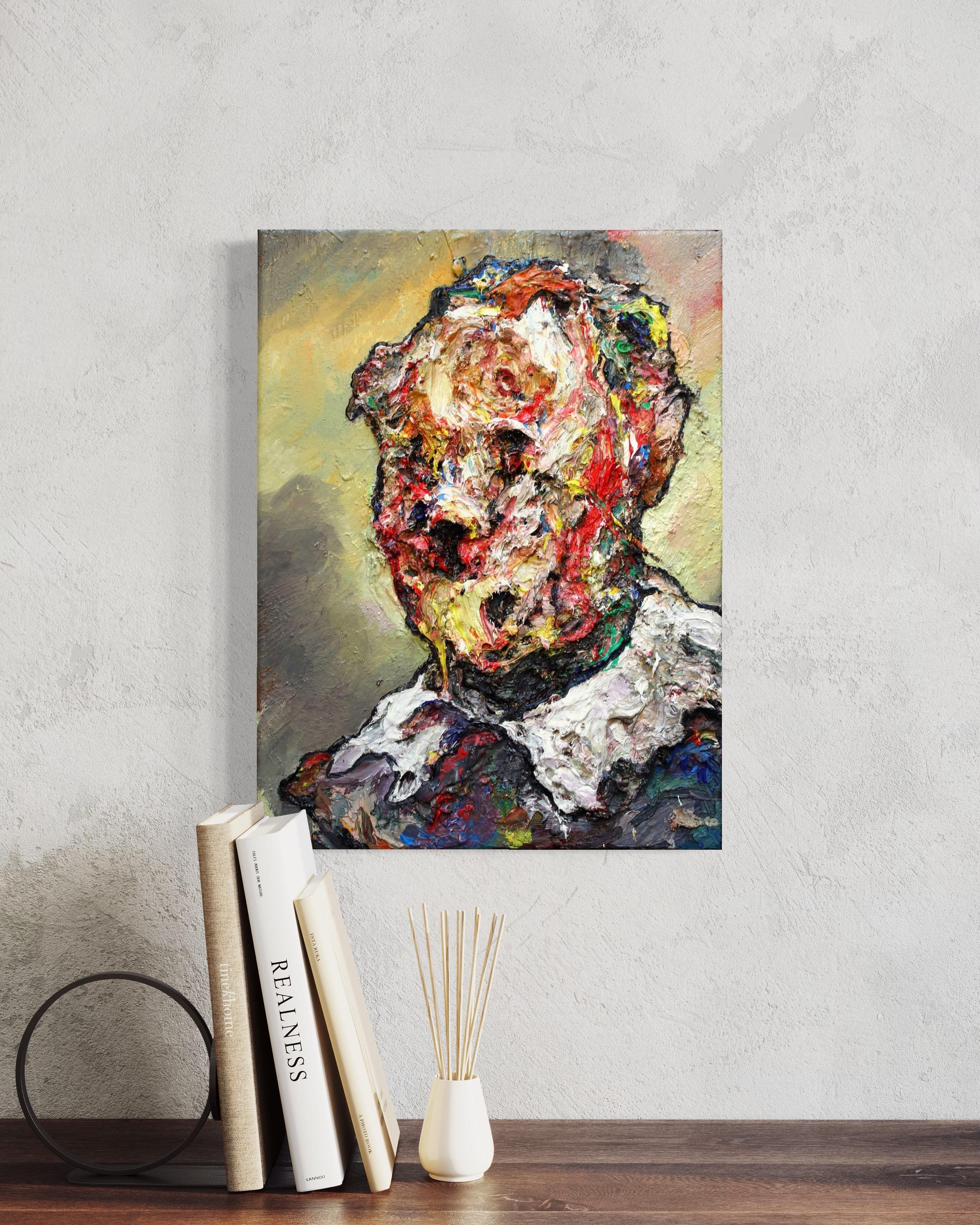 Signor Scogan - Painting Impressionismo astratto di Massimo Damico