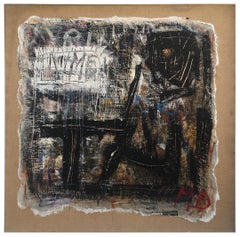 FIND N.6 - Italian abstract oil on canvas painting, Massimo D'Orta