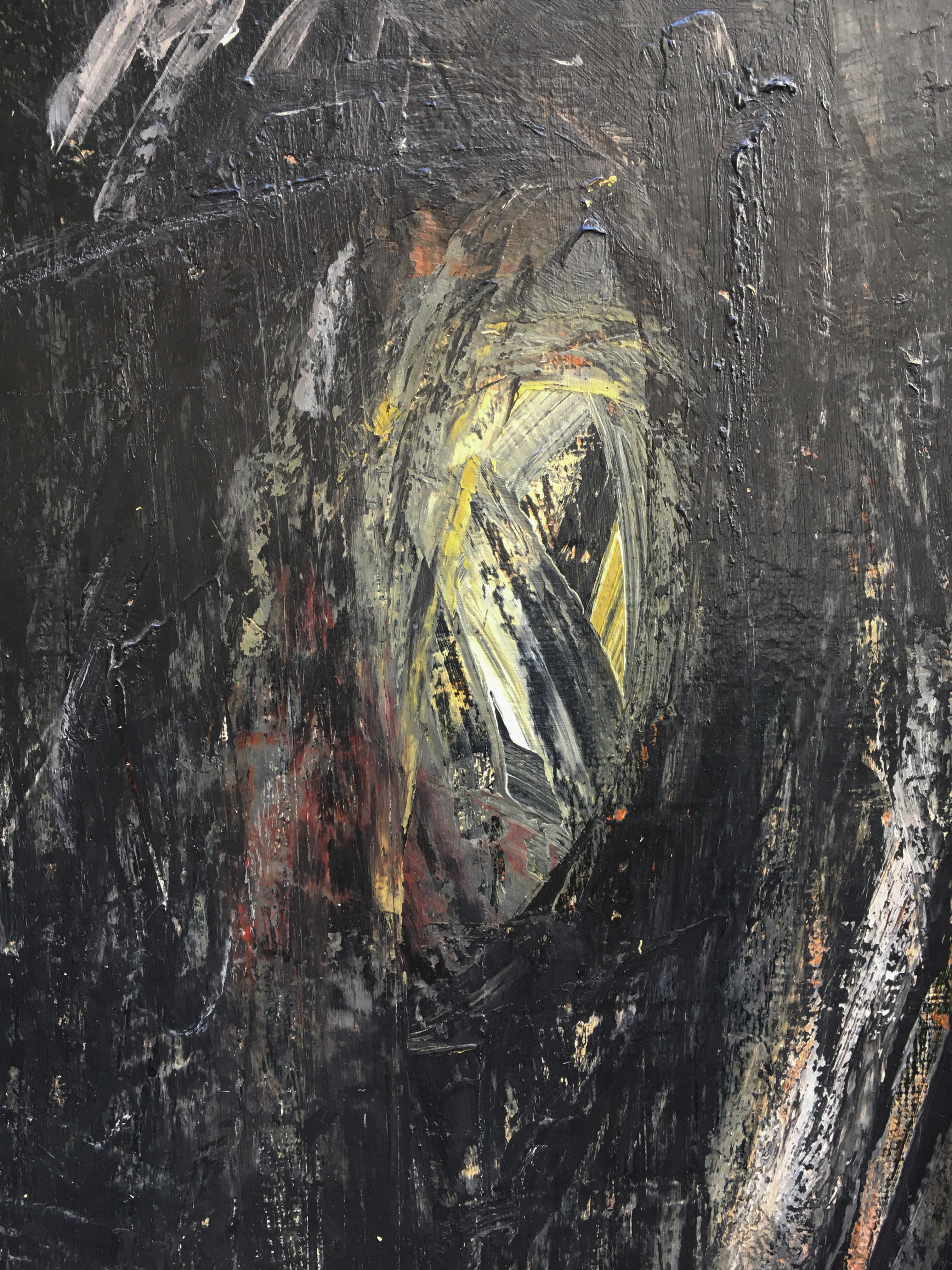 LAVAGNA – Italienisches abstraktes Gemälde in Öl auf Leinwand, Massimo D'Orta im Angebot 5