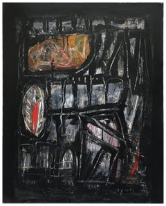 STRUTTURA - Quadro astratto italiano a olio su tela, Massimo D'Orta, 2013