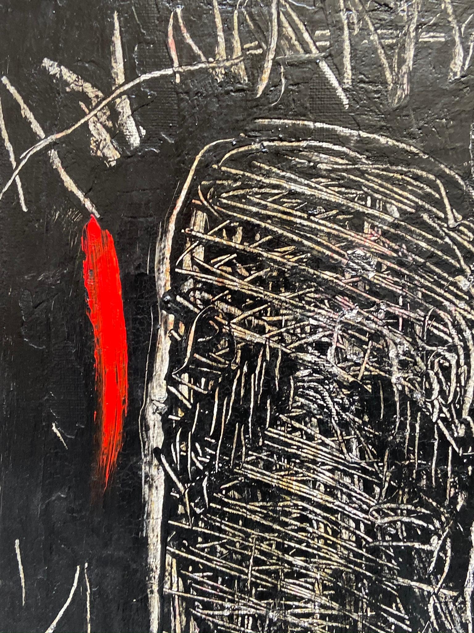 EL GRAN INVIERNO AM 8 - Pintura abstracta italiana al óleo sobre lienzo, Massimo D'Orta en venta 3