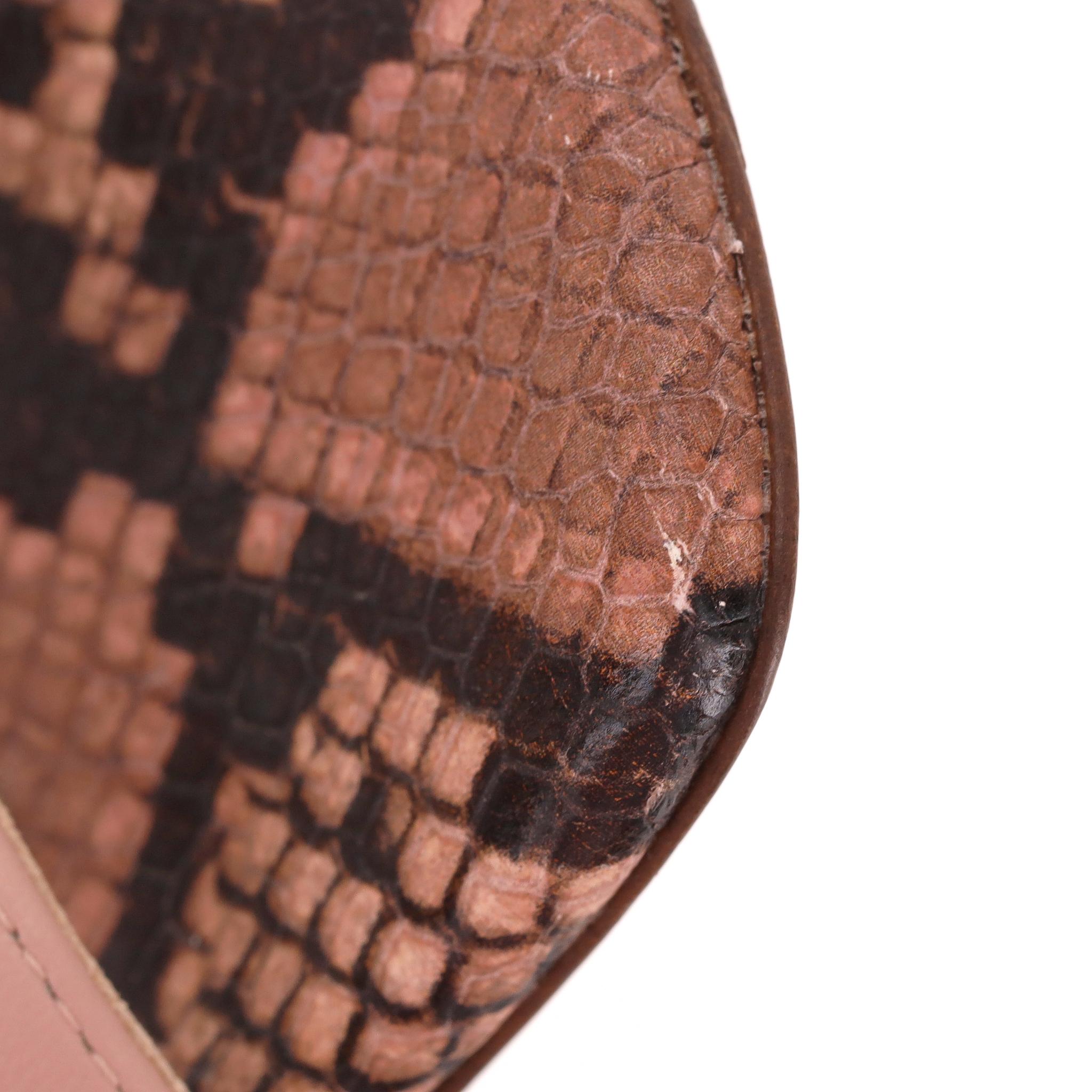 Massimo Dutti Snake Print Leather Sandals 3