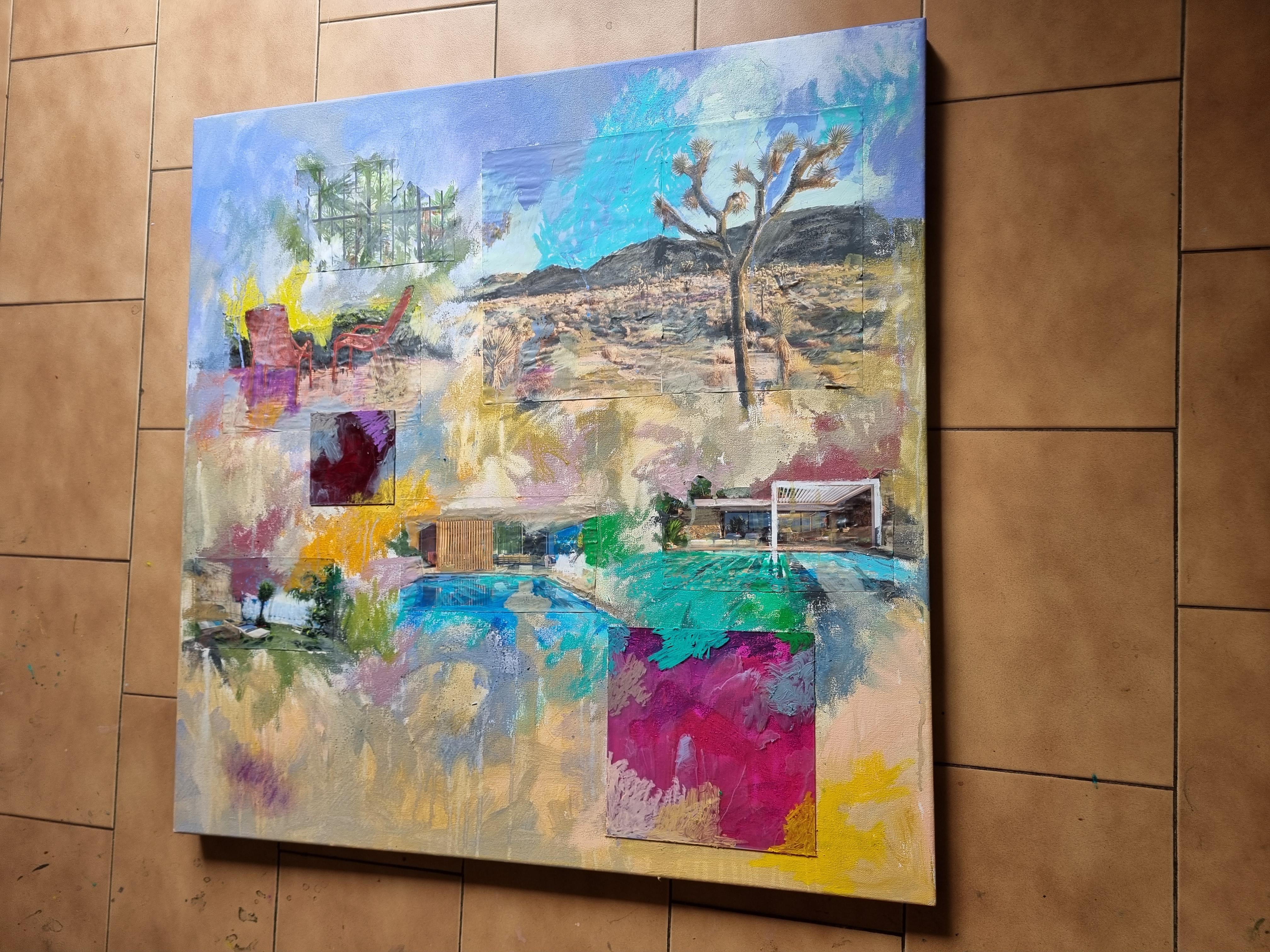 Vibrant desert - Expressionist Painting by Massimo Garanzini
