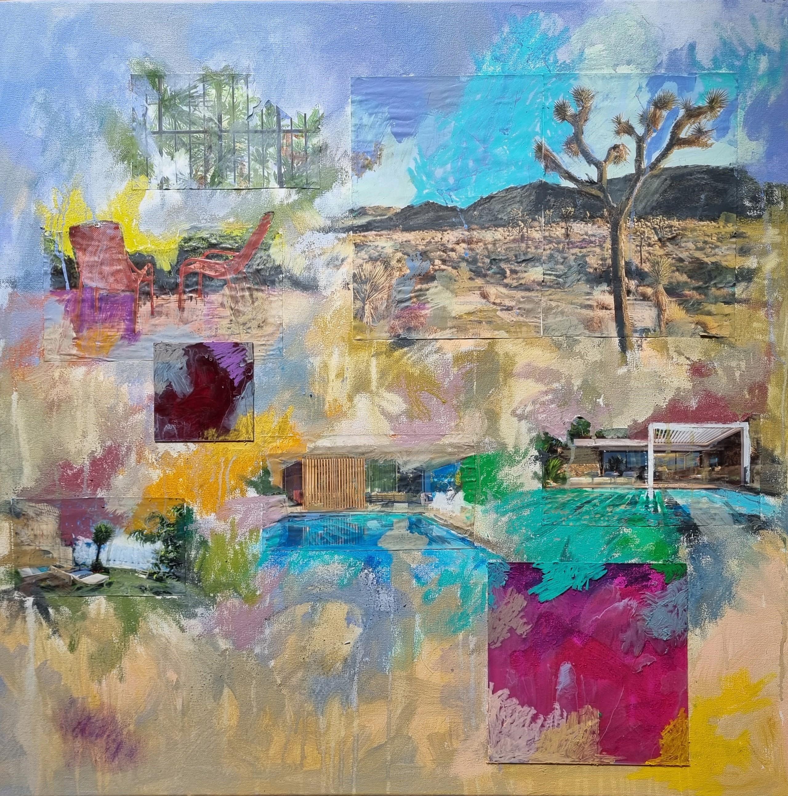 Massimo Garanzini Landscape Painting - Vibrant desert