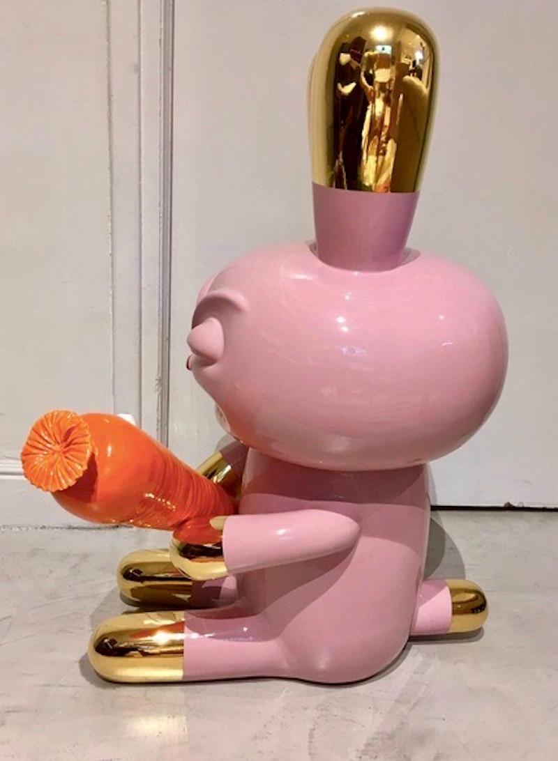 Massimo Giacon Ceramic Sculpture Love Carrot by Superego, Italy For Sale 1