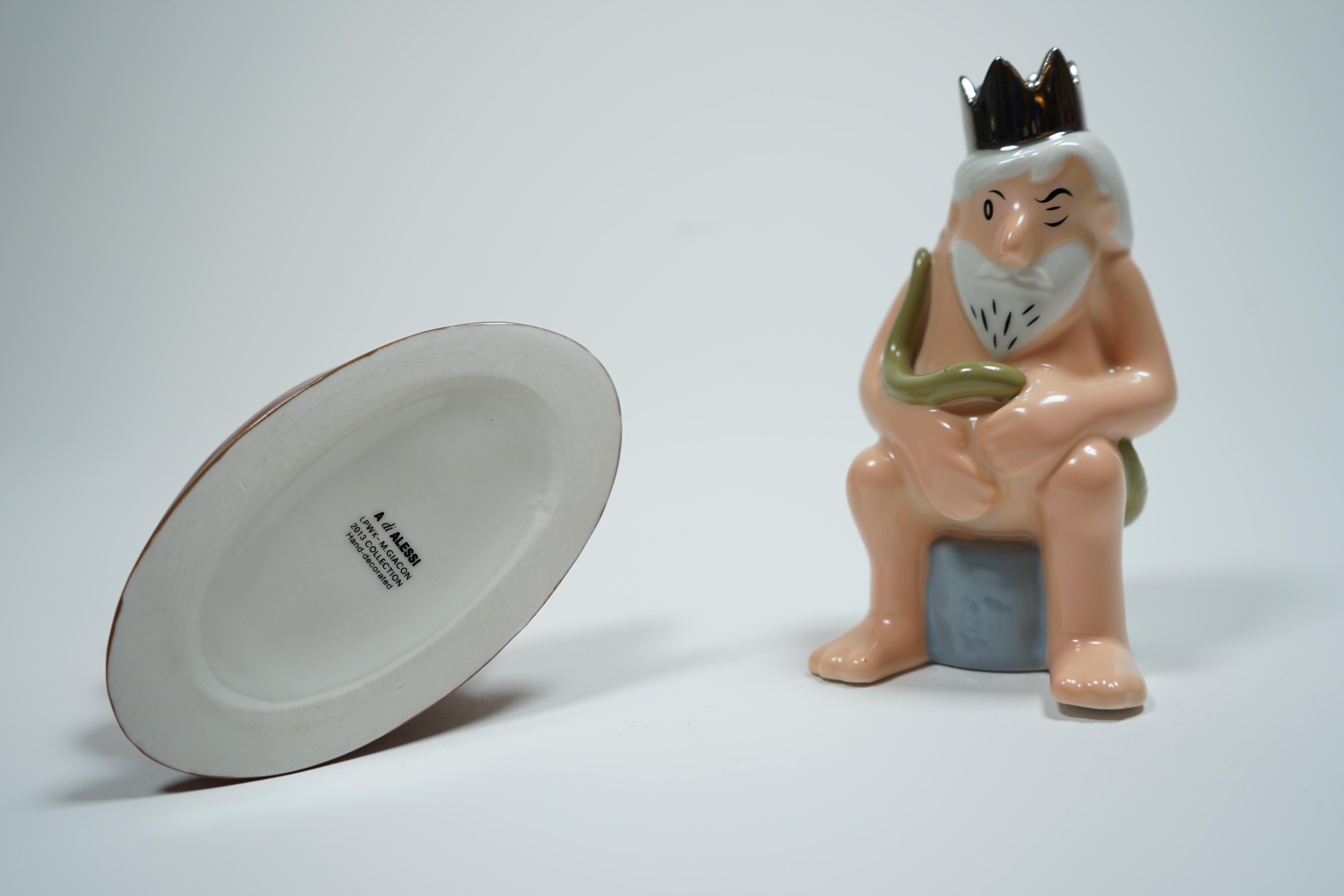 Italian Massimo Giacon La Divina Commedia Sculptures by Alessi and Comic Book Ettore.