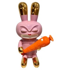 Massimo Giacon "Love Carrot" Ceramic Sculpture by Superego, Italy