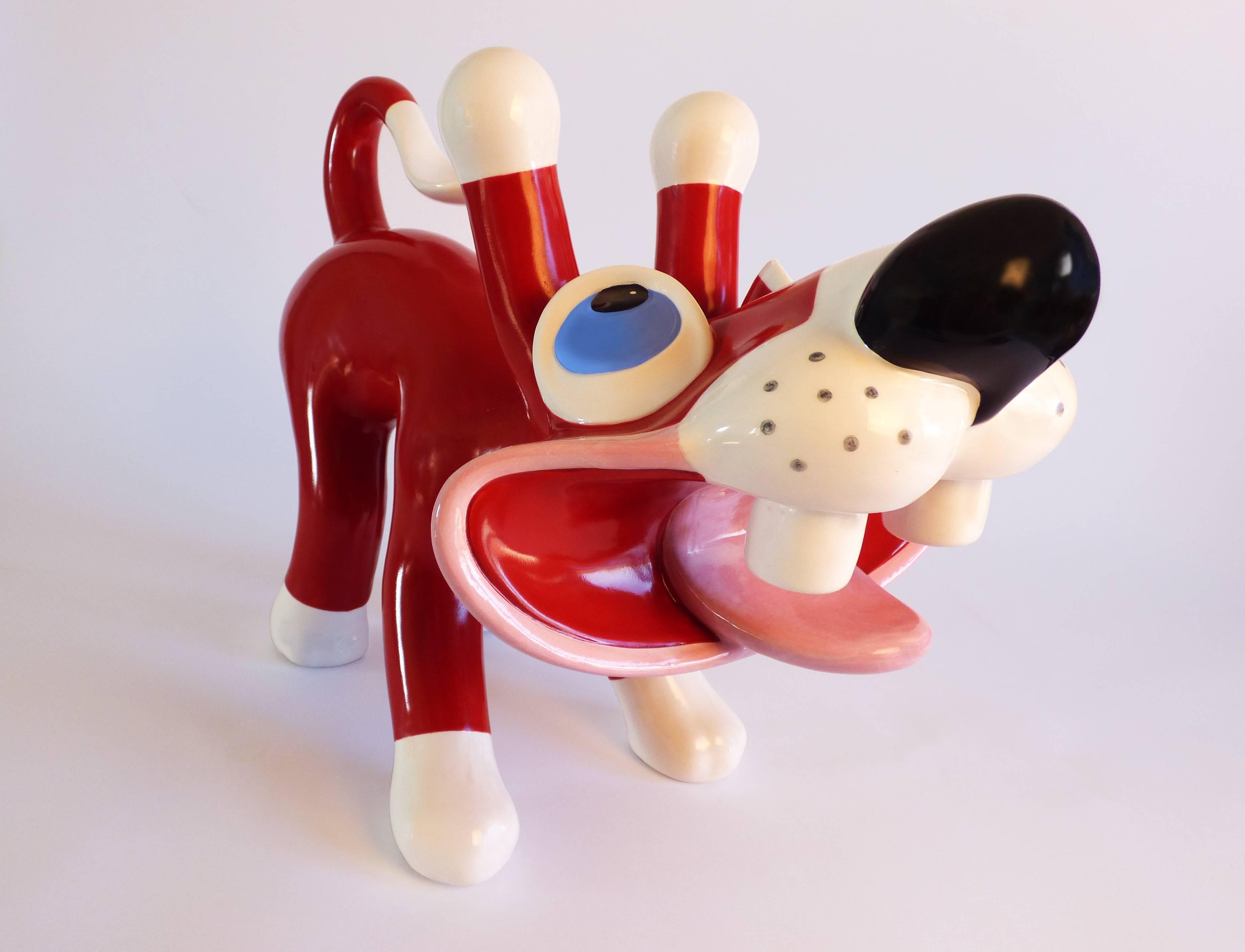 Modern Masocane Ceramic Sculpture by Massimo Giacon for Superego Editions, Italy For Sale