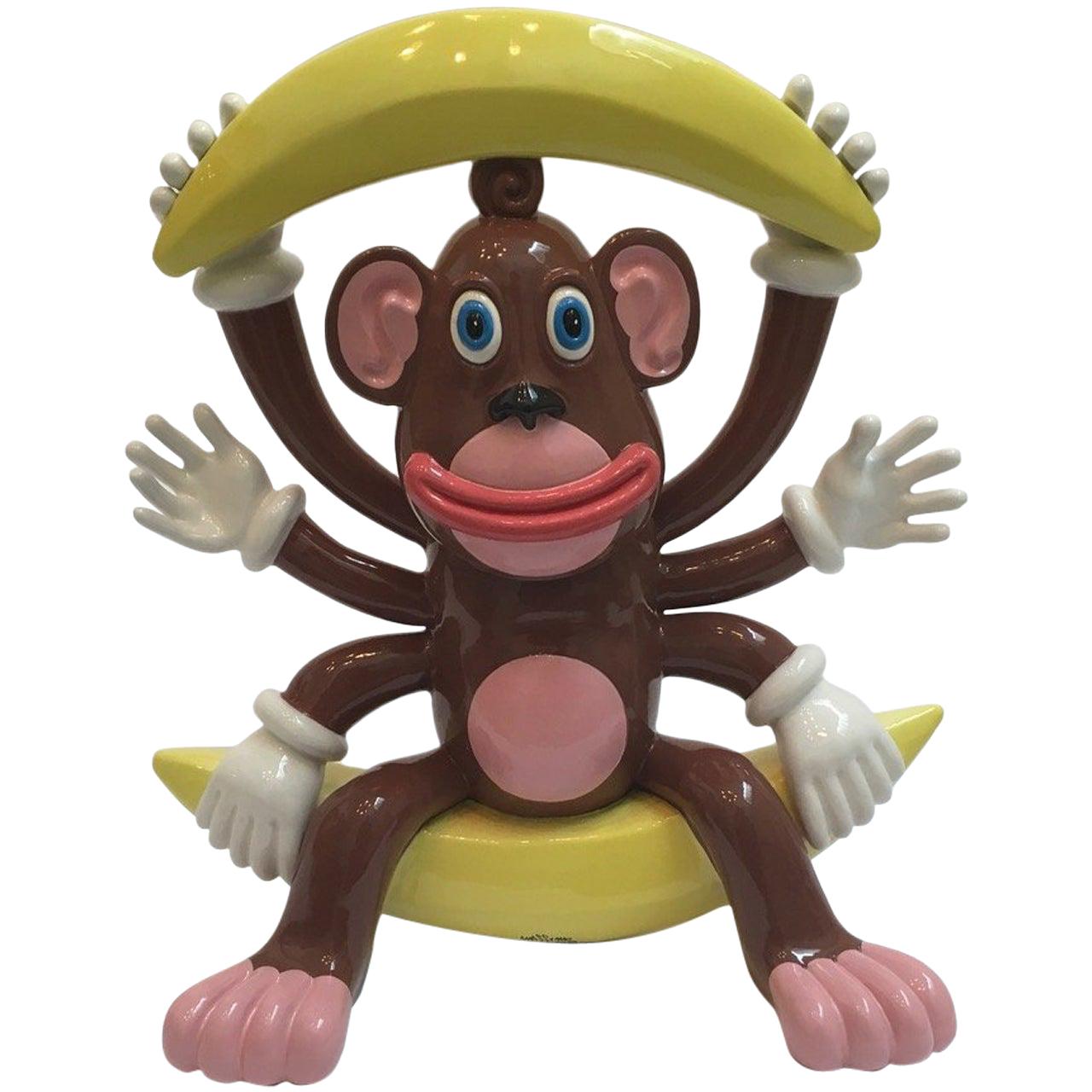 Affen Kali-Keramik-Skulptur des Massimo Giacon für  Superego Editions, Italien im Angebot