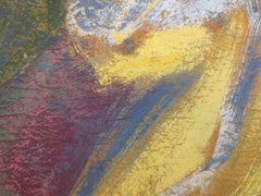 Dancer, Contemporary Acrylic Painting on Cardboard, 2000, Unframed