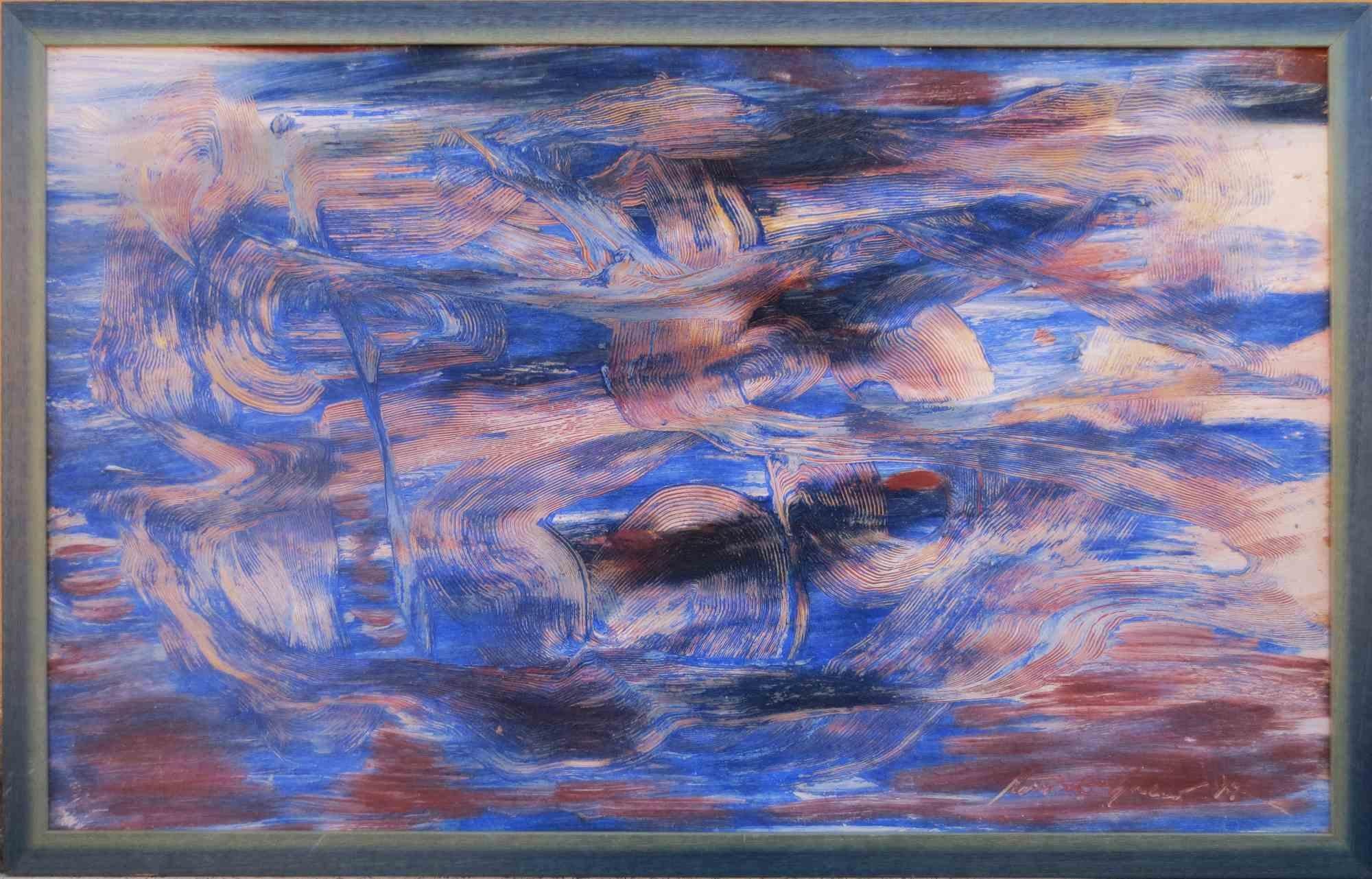 Pintura de Massimo Greco, realizada en técnica mixta, estuco y pinturas sobre madera.

Enmarcado.


