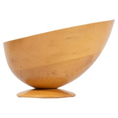 Massimo Iosa Ghini Twergi Alessi Postmodern Wooden Bowl