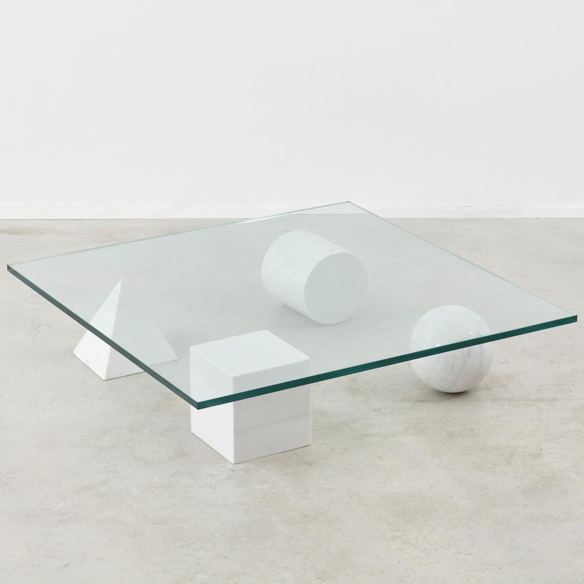 Modern Massimo & Lella Vignelli, 'Metafora' Coffee Table, Casigliani, Italy