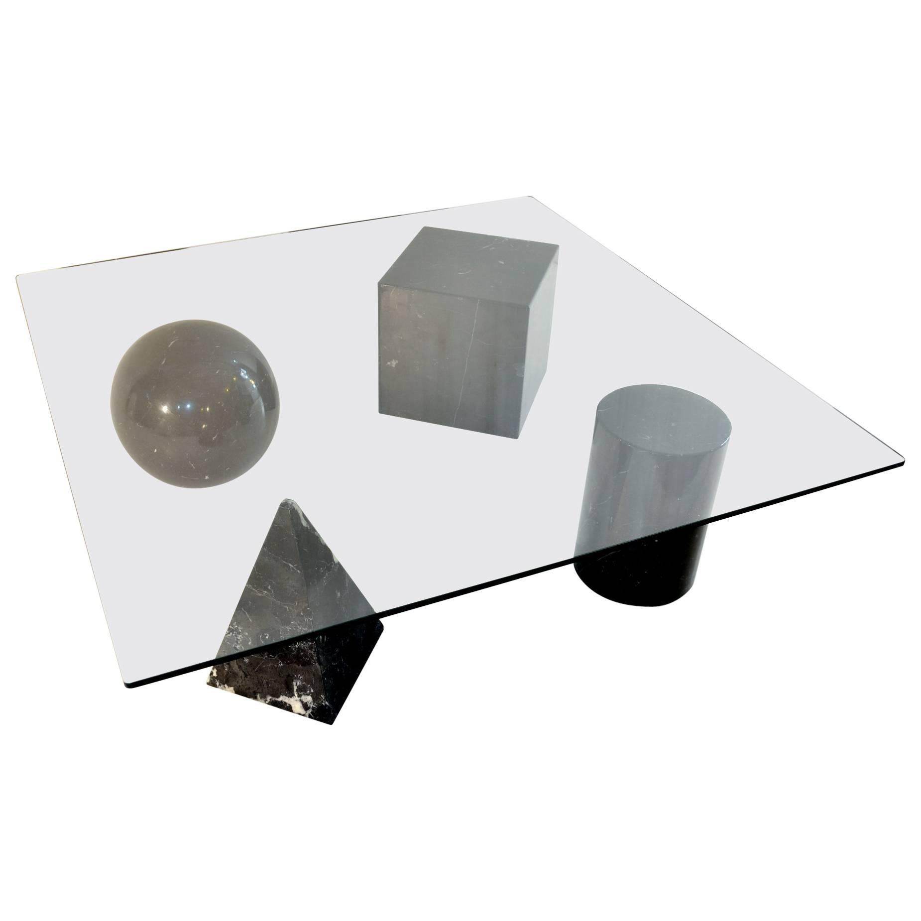 Massimo & Table basse 'Metafora' de Lella Vignelli:: Italie:: 1970