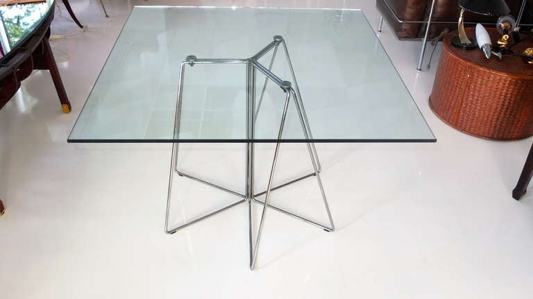 Modern Massimo & Lella Vignelli Paperclip Table for Knoll
