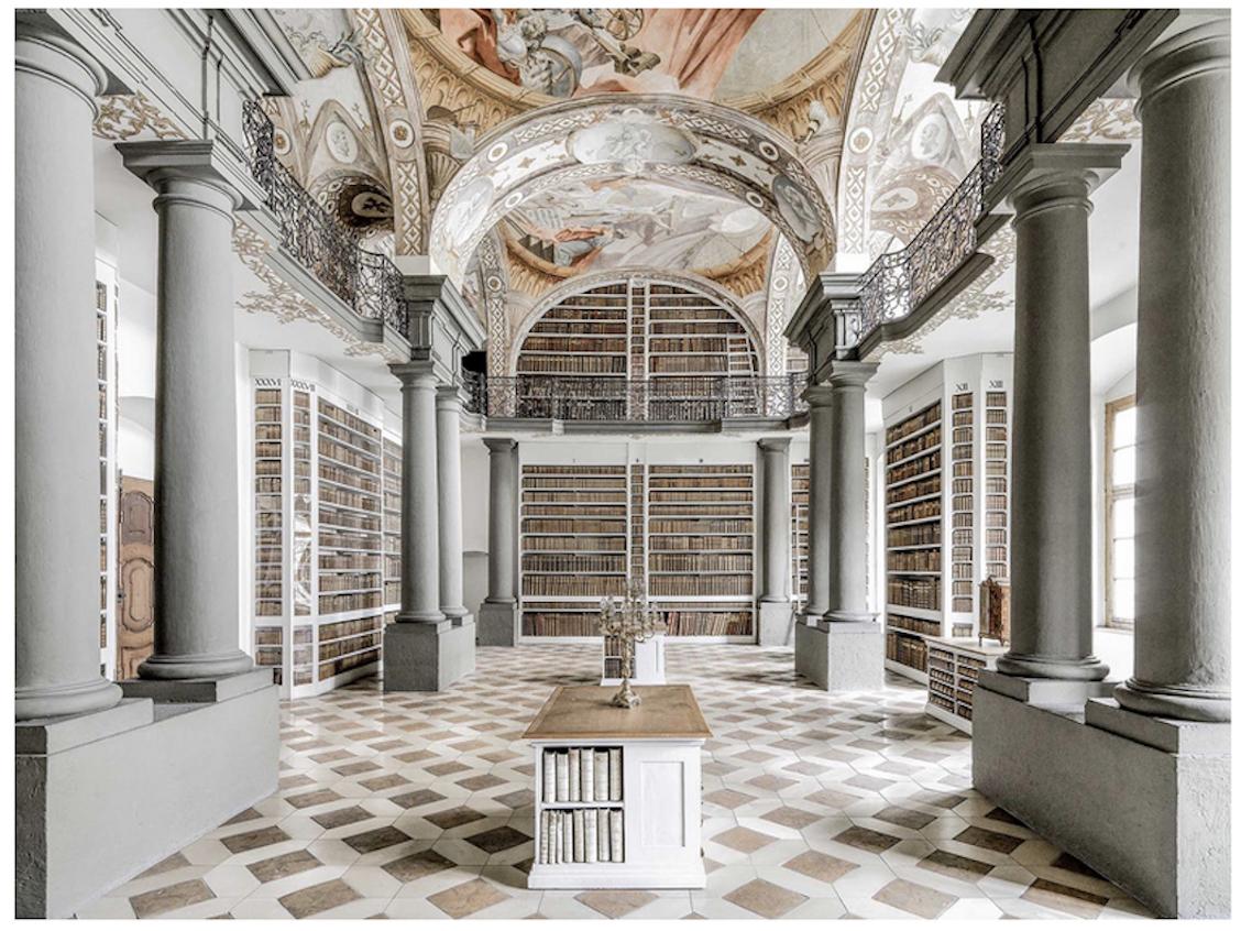 Biblioteca St. Emmeram III (Library), Regensburg Germany, - Photograph by Massimo Listri