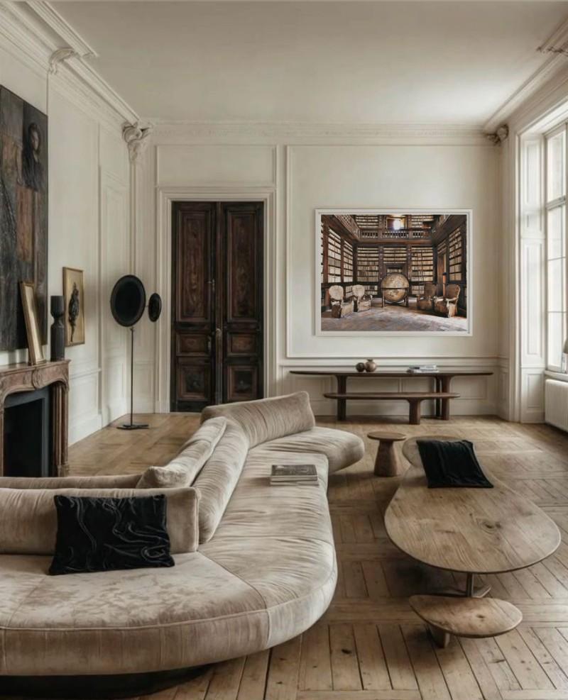 Bibliotheca Fermo, Bibliotheksinterieur, Kunstfotografie der Bibliothek, 2015 im Angebot 2