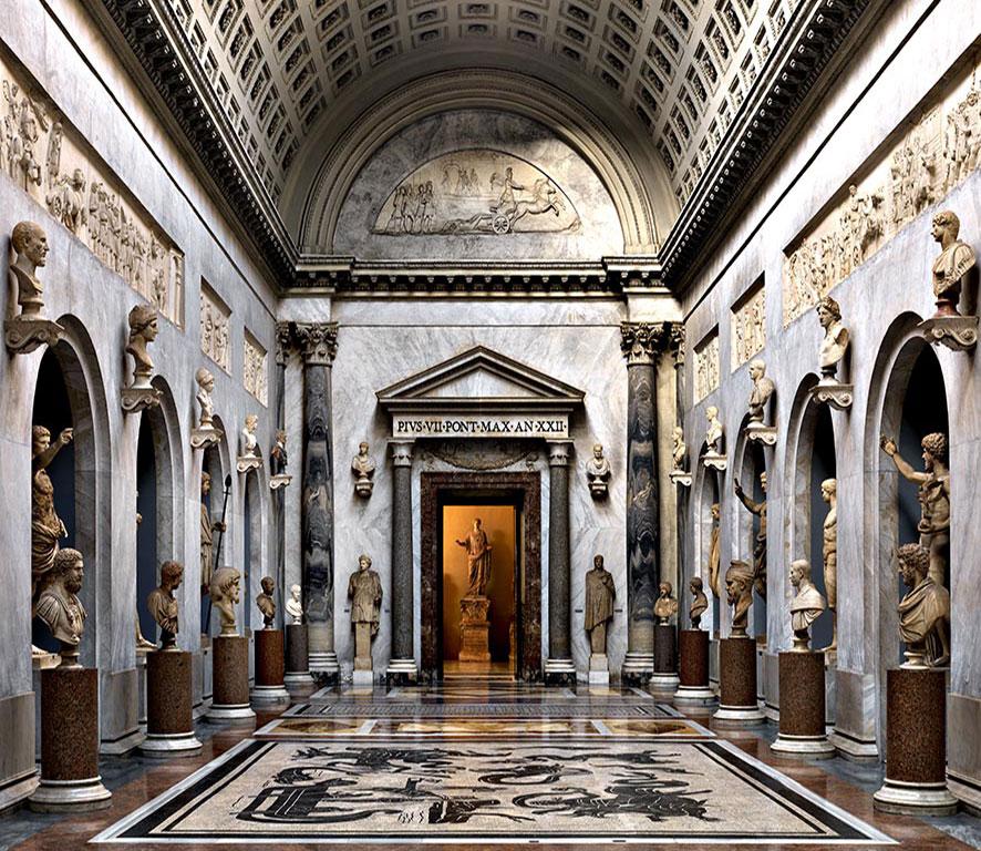 Massimo Listri Portrait Photograph - Braccio Nuovo, Musei Vaticani I