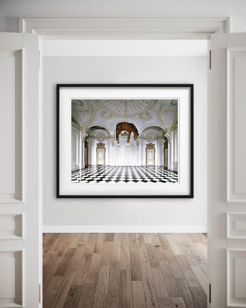 CASTELLO DI RIVOLO - Torino, Fine Art Photography - Gray Color Photograph by Massimo Listri