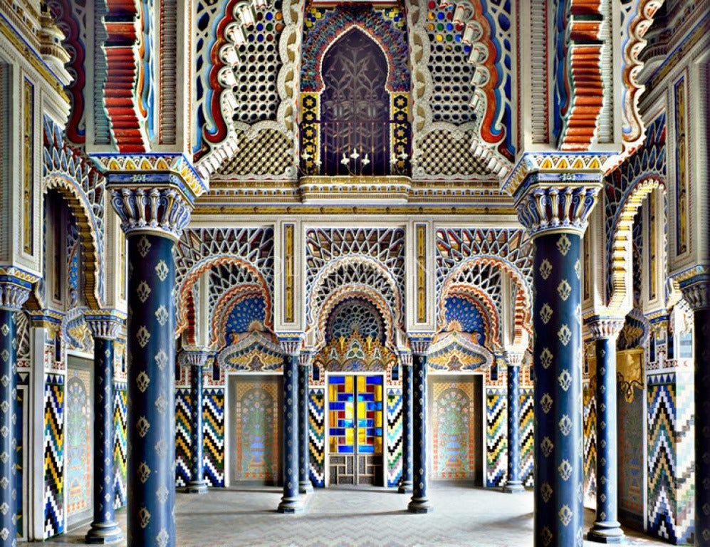 Castello di Sammezzano III, Reggello, 2005
C-print
Signed, titled, dated and numbered edition of 5 on artist's label on verso.

The photographer is based in Florence, and is fascinated how his architectural subject matter allows him to control the