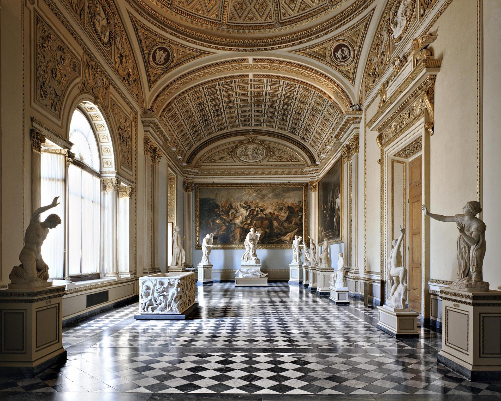 Massimo Listri
Uffizi XI, Firenze, 2009
C print
Signed and numbered edition of 5

39.5 x 47 inches Edition of 5  
47.5 × 59 inches Edition of 5  
71 x 88.75 inches Edition of 5

Florentine photographer Massimo Listri is fascinated how his