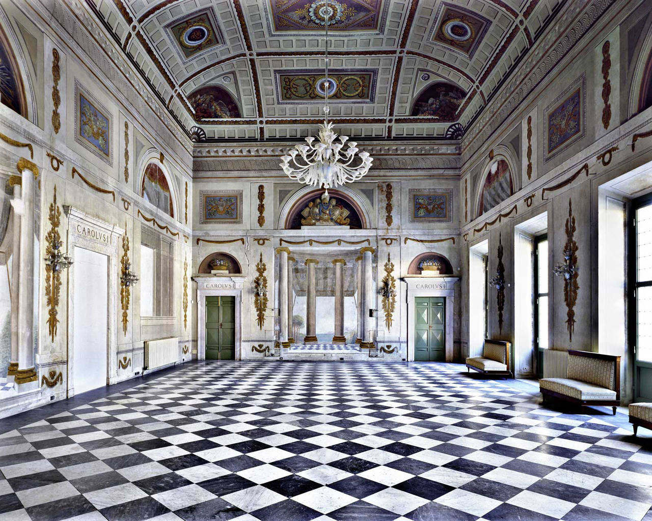 Palazzo Ducale di Massa
2016
C-print
120 x 150 cm unframed
Edition of 5
Signed and numbered on verso label. 

The photographer is based in Florence, and is fascinated how his architectural subject matter allows him to control the composition of his