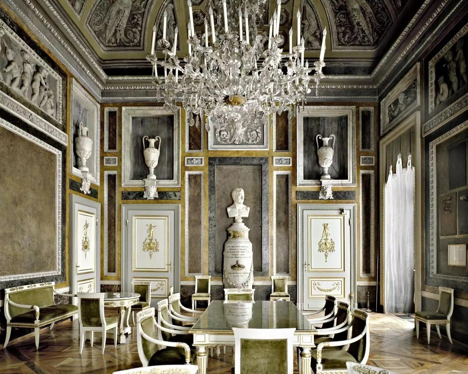 Palazzo Tursi, Genova, Italy, 2004
Chromogenic print
180 x 225 cm
Edition of 5

Italian, b. 1954, Florence, Italy, based in Florence, Italy Massimo Listri travels his native Italy and the world with his camera, photographing grand interior spaces