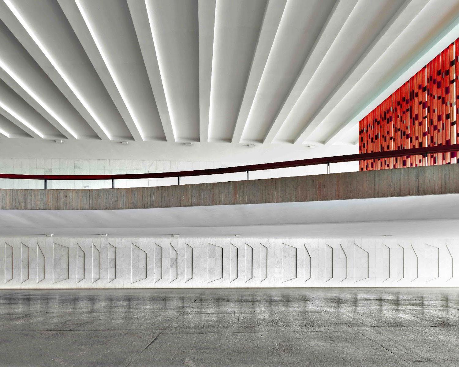 Massimo Listri Color Photograph - Palácio do Itamaraty, Oscar Niemeyer, Brasilia, Brazil