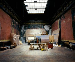 Versalles II, Francia 2003 - interior del palacio con pinturas, paredes rojas