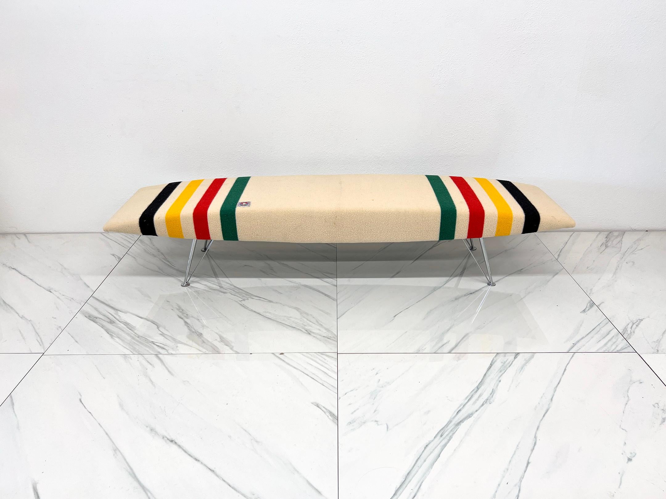Banc Massimo losa Ghini Plana, couverture de parc Glacier Pendleton des années 1930 en vente 2