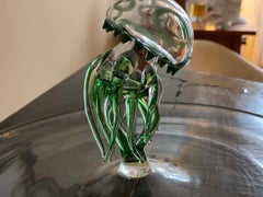Massimo Lunardon Medusa verde, cristal de Murano, Medusa, Cuenco
