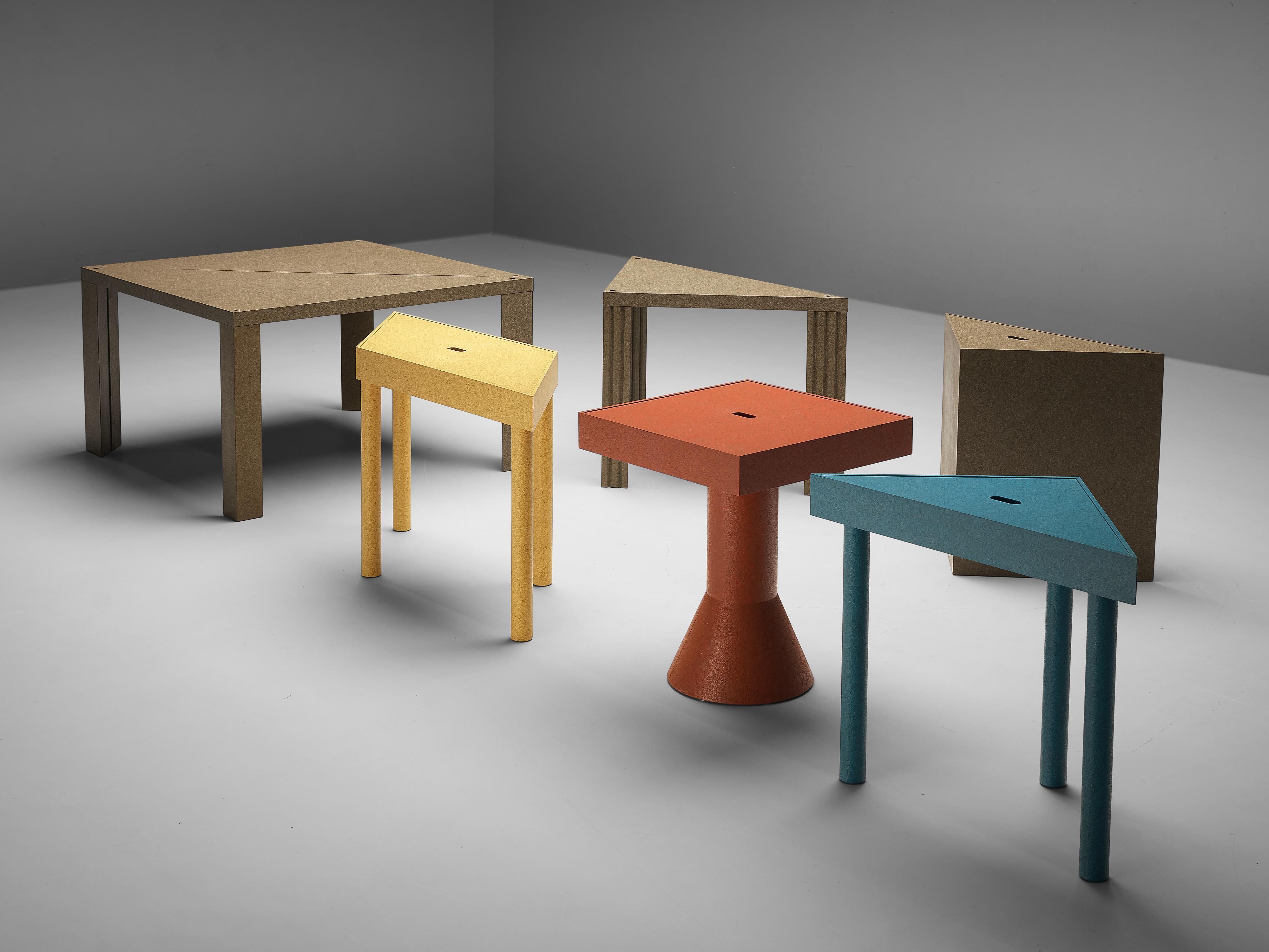 Massimo Morozzi for Cassina Modular ‘Tangram’ Dining Table in Colorful Beech 7