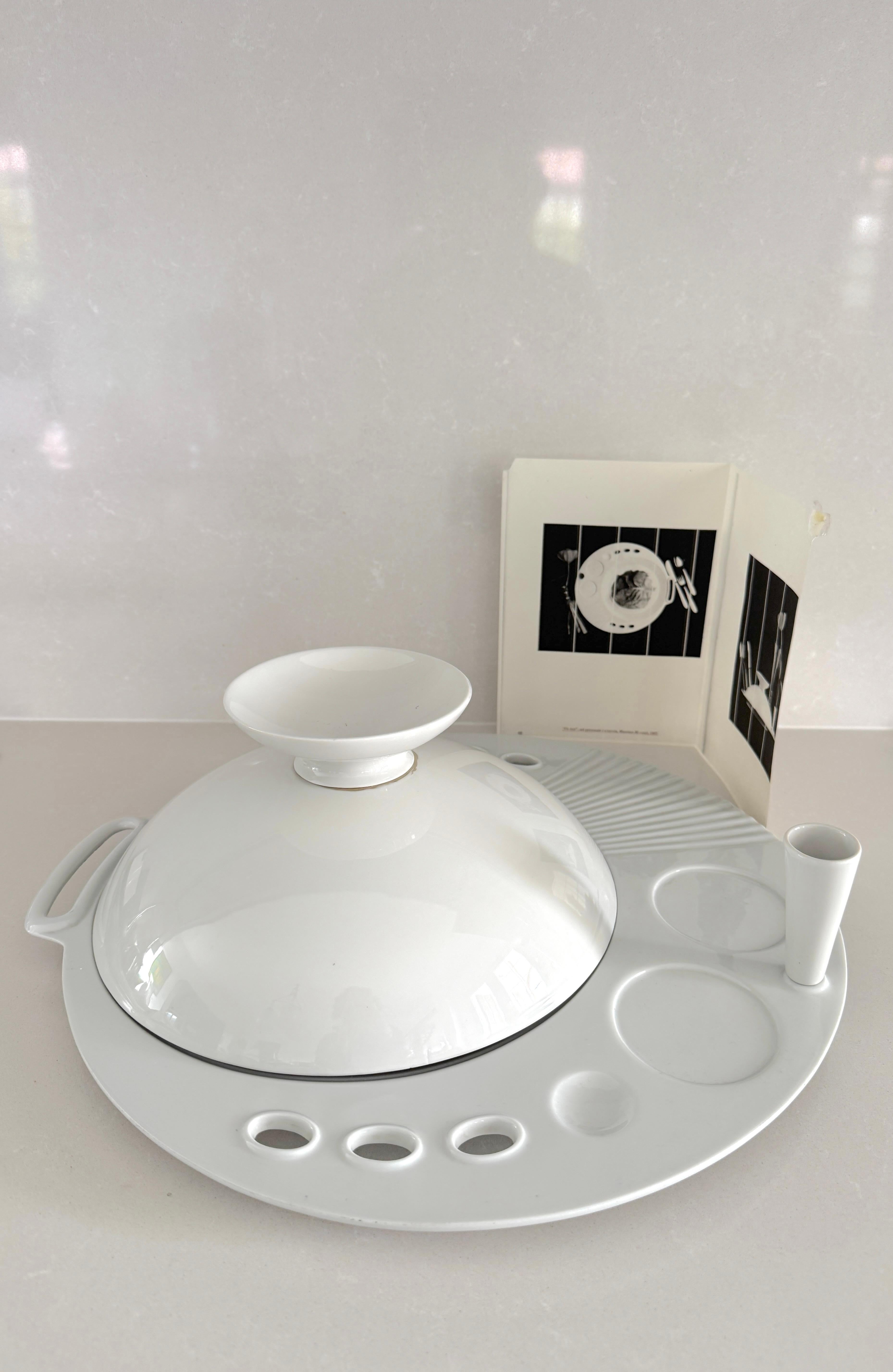 Massimo Morozzi, Juego de mesa personal mod. 'Oyster', 1987 en venta 5