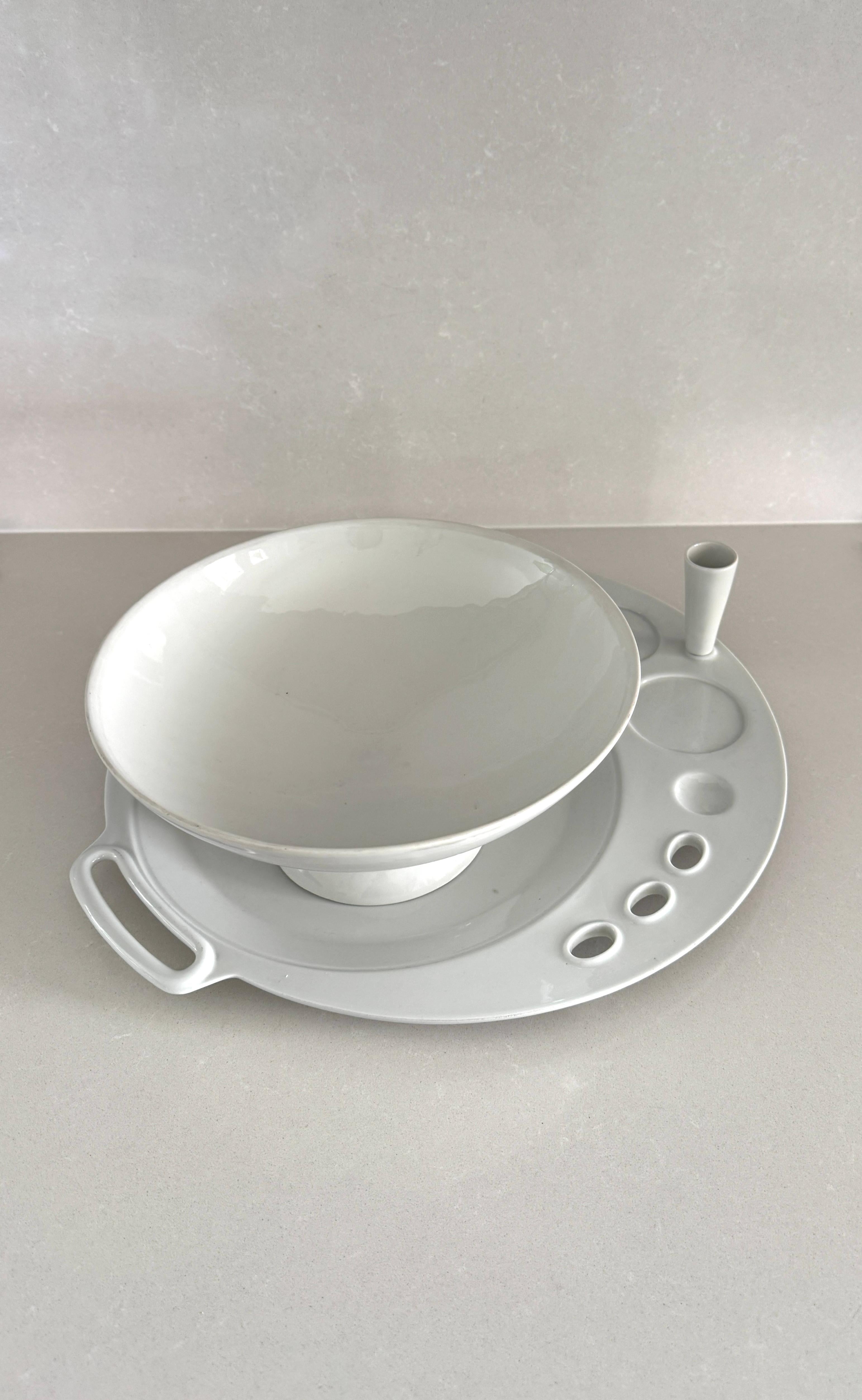 Massimo Morozzi, Juego de mesa personal mod. 'Oyster', 1987 en venta 2
