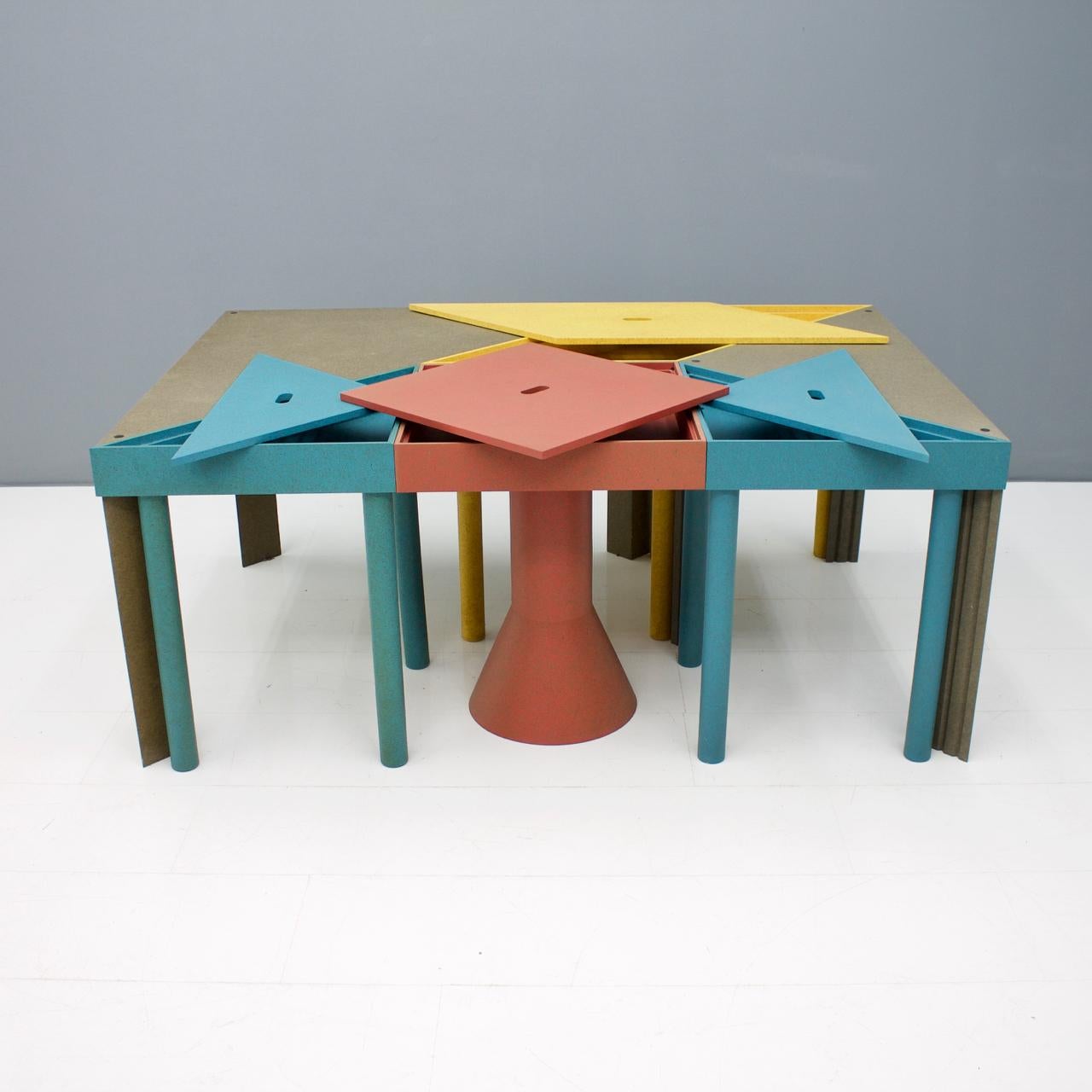 Wood Massimo Morozzi Tangram Tables for Cassina, 1983