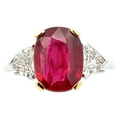 Massimo Pinardi Edelsteine_Hunter 3,21 Karat  Rubinring Taubenblut No Heat GEM